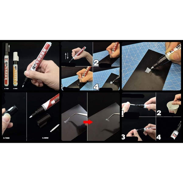 Dụng cụ mô hình - Masking lỏng dạng bút masking Covers colored pen tool hobby