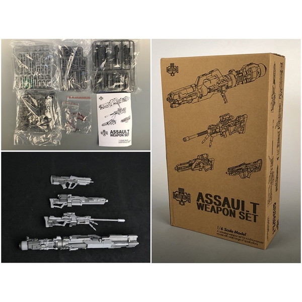 PHụ kiện Mô hình MG 1/100 Custom Assault Weapon Set Rifle Cannon 1/6 Motoking