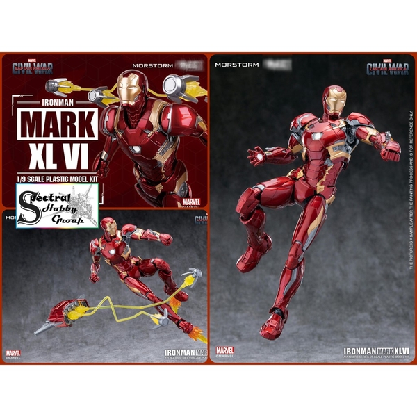 Mô hình lắp ráp Ironman Marvel Avengers MK46 Civil War Deluxe edition (tặng storage box)