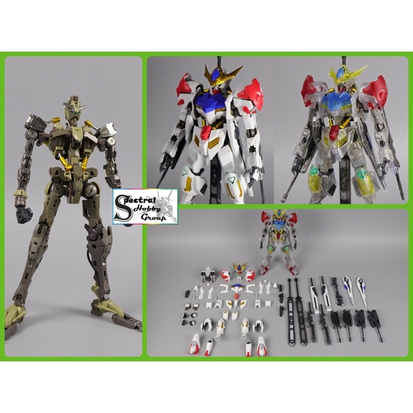 Mô hình lắp ráp Metal Frame MG 1/100 Barbatos ver Hirm hires + clear armor + Full weapon