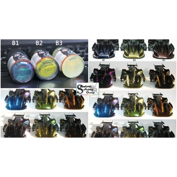 Sơn mô hình Sunin cao cấp đổi màu paitn Chameleon B1 B2 B3 shift color lacquer
