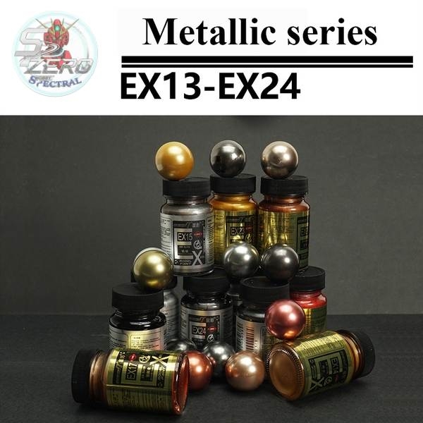 Sơn lacquer Sunin High-Quality Metallic EX series 11-24 paint gold silver steel color