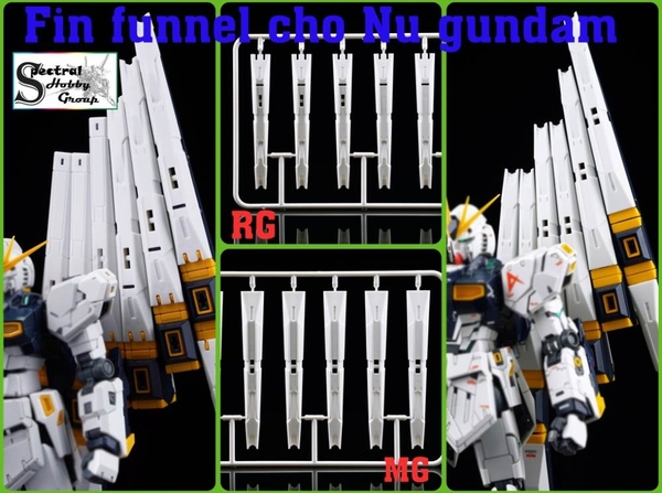Phụ kiện Fin Funnel Floating Cannon Custom cho Nu Gundam MG RG RX93