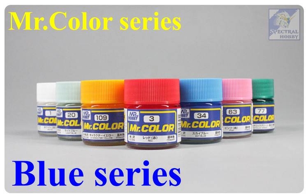 Sơn mô hình Mr.hobby color Blue series (các tông màu blue) paint lacquer C-series