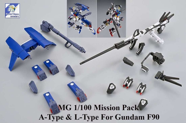 Phụ kiện mô hình Mission Pack A-Type & L-Type For MG 1/100 Gundam F90 F90L - Cheng Shun