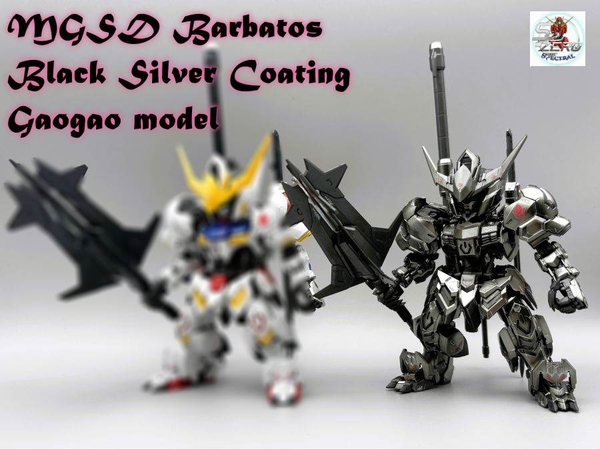 Mô hình lắp ráp MGSD GUNDAM BARBATOS Black Silver Coating G-08B GAOGAO model (Base+decal)