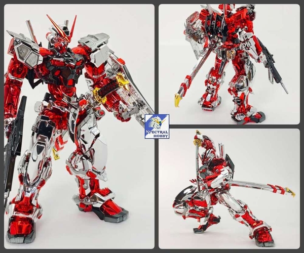 Mô hình lắp ráp MJH MG 1/100 Astray Red Frame HIRM style mạ điện metallic electroplate