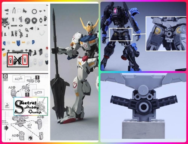 Phụ khiện Cặp Khớp háng (C6 x2) cho MG Barbatos - Vidar