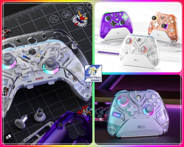 Tay cầm chơi game AOLION không dây AL-K10 EVA RGB Dual hall 2.4g Bluetooth Wireless cho PC Switch NS Android iOS