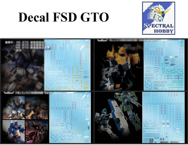 Decal nước dán mô hình HG GTO FSD RX78 Local GM Jim sniper - Water sticker