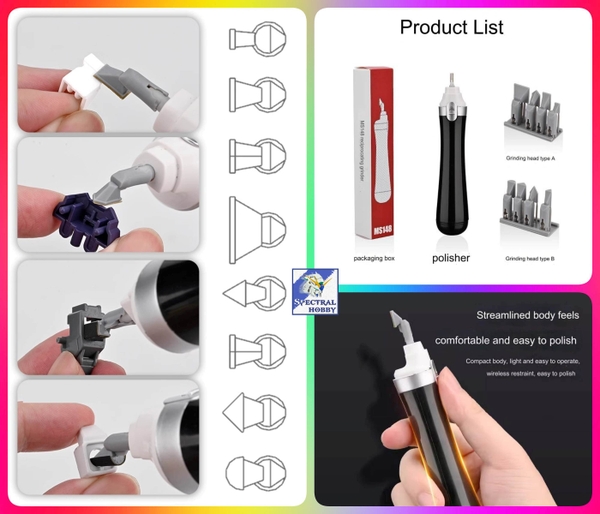 Máy chà nhám đánh bóng mini Reciprocating Grinding Machine Fast Water Inlet Grinding Polishing MS148