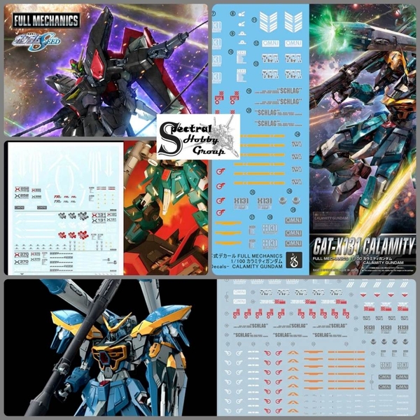 Decal nước dán mô hình Calamity Raider các loại water sticker