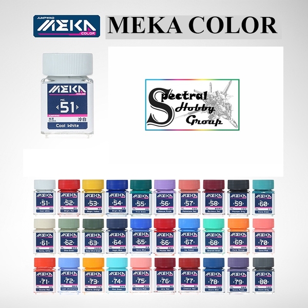 Sơn mô hình Jumpwind MEKA Color series MC51-80 lacquer High Gloss paint