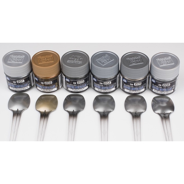 Sơn mô hình Mr.hobby color Super Metallic 2 lacquer series SM 201 202 203 204 205 206