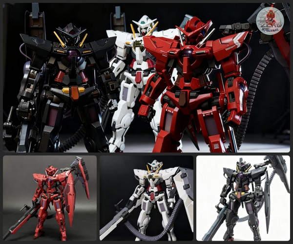 Mô hình lắp ráp MG 1/100 Exia GN High Mega Launcher Black/Red/Blue- SIYANZAI MODEL