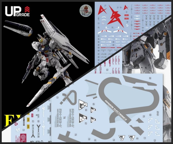 Decal nước PGU UNLEASHED RX93 NU gundam water sticker