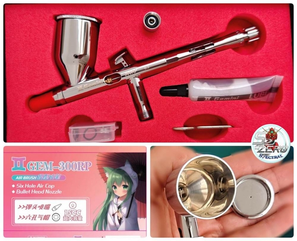 Bút sơn Airbrush Gem-II 300PR 0.3 0.5mm Gemini