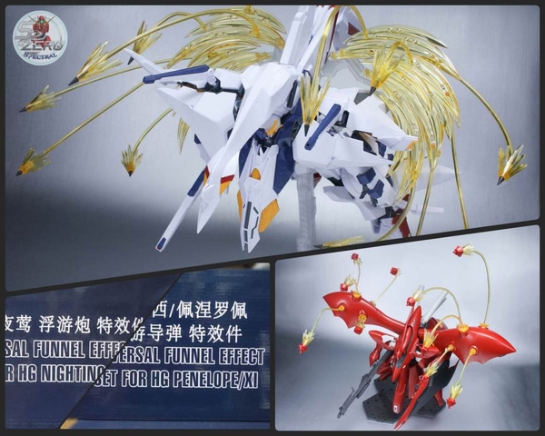 Phụ kiện Effect cho mô hình HG Nightingale, Penelope, Xi gundam