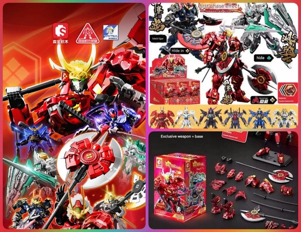 Gacha Blind Box warrior Moshow SD V2 - Takeda Shingen - Date Masamune - Lancelot - Wucheng