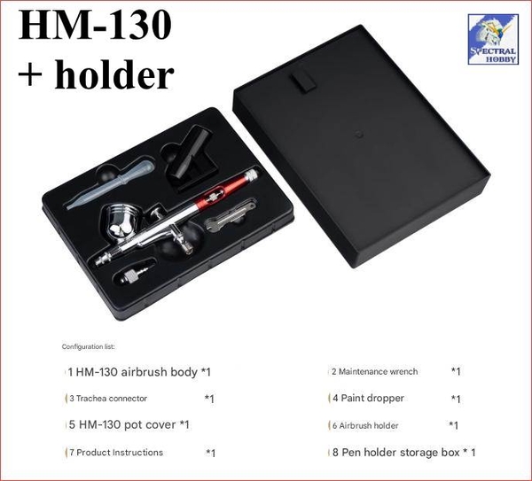 Bút sơn mô hình HM130 Airbrush HM-130 0.3mm Hs130 HOBBY MIO