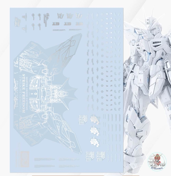 Decal nước dán mô hình MGEX Strike Freedom - twilight, midnight,...