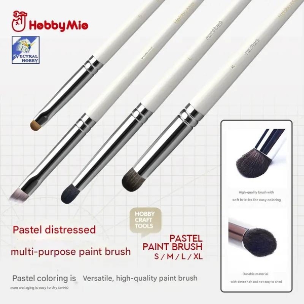 Bút cọ vẽ sơn mô hình hand drawbrush multi-function brush pastel coloring paint dry sweep Hobby Mio