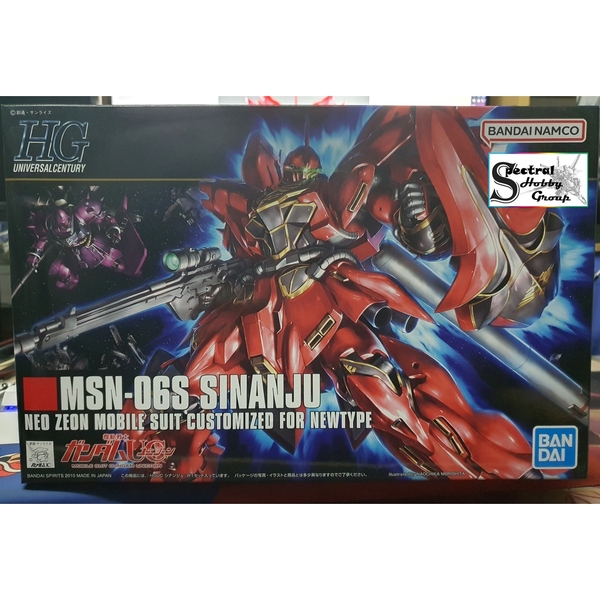 Mô hình lắp ráp HG 1/144 Sinanju MSN-06S HGUC BANDAI
