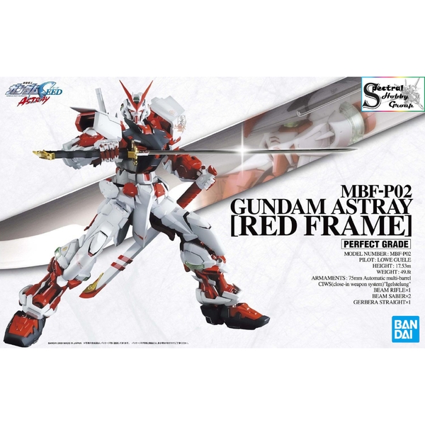 Mô hình lắp ráp PG 1/60 Gundam Astray Red Frame Bandai