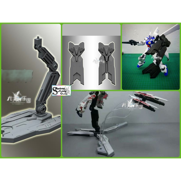 Đế giá đỡ mô hình 2 dạng Action Base & khiên Shield cho RG HG MG Figure - ANUBIS model