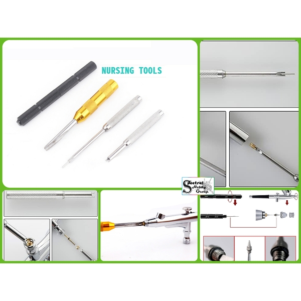 Dụng cụ vệ sinh sửa chữa bút sơn airbrush nursing Cleaning tool