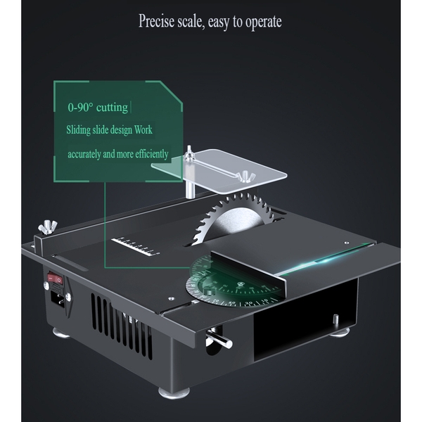Máy mài khoan cắt cưa bàn đa năng 1200W desktop mini table saw LONGXIANG