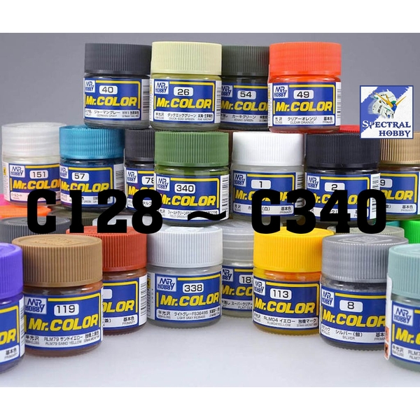 Sơn mô hình C128 ~ C340 Mr.HOBBY paint lacquer basic color màu cơ bản