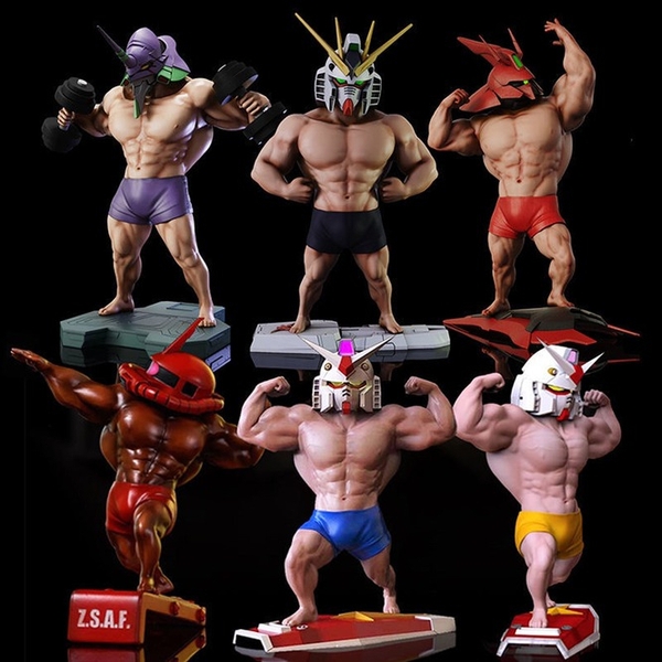 Mô hình tĩnh Gundam Kamen Rider EVA CHIBI CUTE các loại Statue Figure handmade