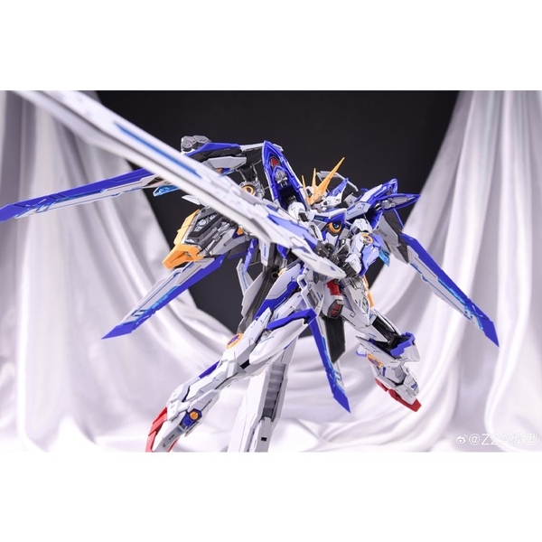 Mô hình lắp ráp ZZA MG 1/100 Blue Flame CH-01 xương kim loại metal ...