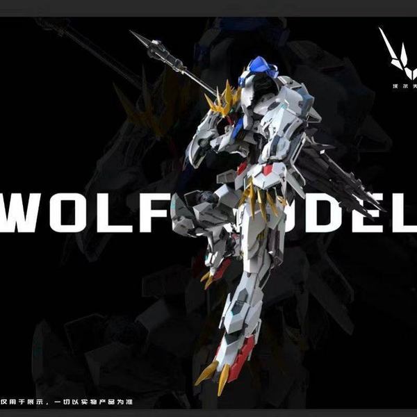 Mô hình lắp ráp 1/100 Barbatos Lupus Rex metal frame Wolf model