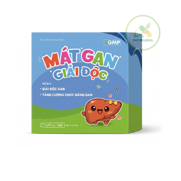 TPBVSK Mát Gan Giải Độc Cho Bé - Hỗ Trợ Thanh Nhiệt, Giảm Mẩn Ngứa, Mề Đay (Hộp 20 Ống)