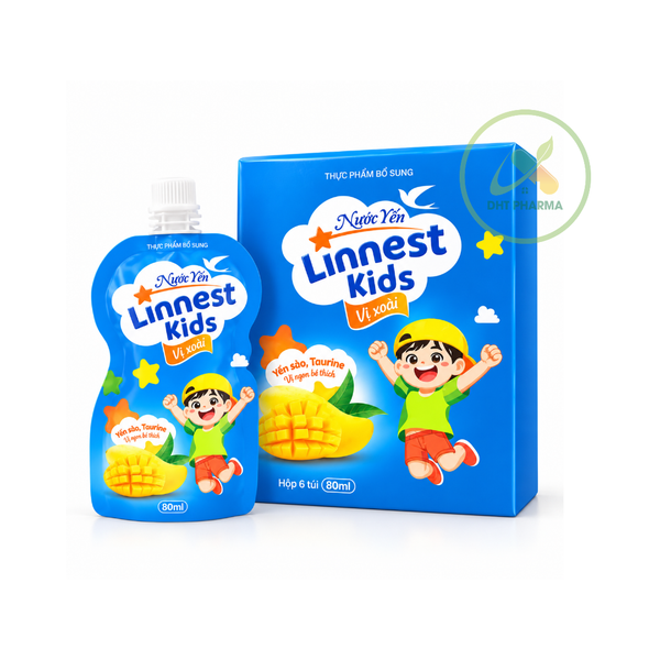 Thực phẩm bổ sung NƯỚC YẾN LINNEST KIDS vị xoài