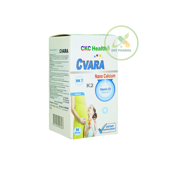 Viên Uống Bổ Sung Canxi CVARA Pháp (Hộp 60 Viên) - Hỗ trợ xương chắc khỏe, phòng ngừa loãng xương