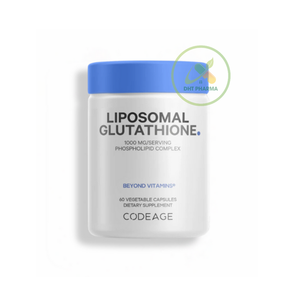 Codeage Liposomal Glutathione 1000mg Hộp 60 Viên - Hỗ Trợ Sáng Da, Chống Oxy Hóa