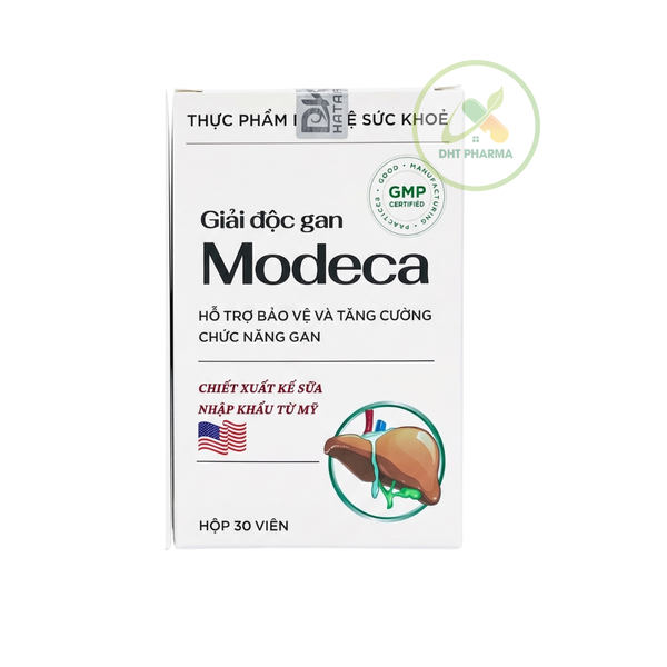 Modeca Giải Độc Gan Hộp 30 Viên – Hỗ Trợ Bảo Vệ Gan, Tăng Cường Chức Năng Gan, Chiết Xuất Kế Sữa Mỹ