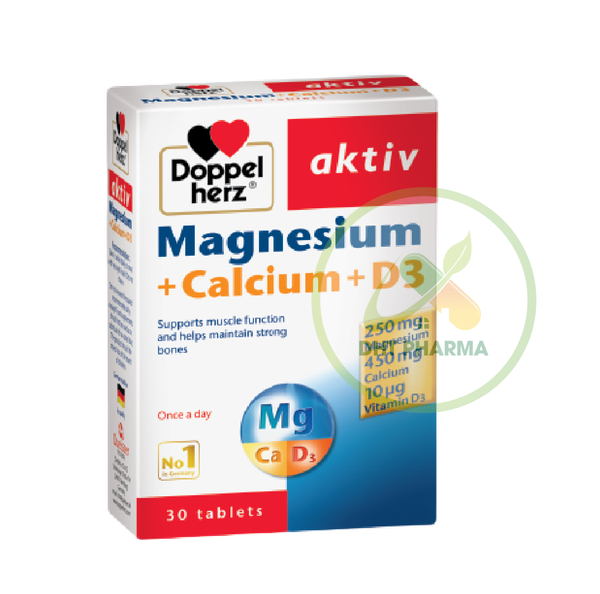 Aktiv Magnesium Calcium D3 phòng ngừa loãng xương, cho hệ cơ, xương phát triển khỏe mạnh