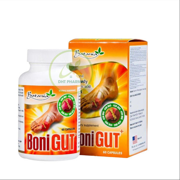 BoniGut Botania giảm nồng độ acid uric trong máu, hỗ trợ điều trị bệnh gout