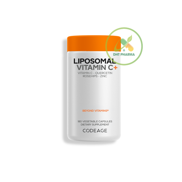 Codeage Liposomal Vitamin C+ 500mg – Vitamin C Dạng Liposome Hỗ Trợ Dưỡng Sáng Da, Hỗ Trợ Sức Đề Kháng,