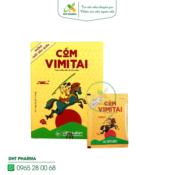 Cốm VIMITAI Viên Minh hỗ trợ giảm đờm, giảm ho, giảm đau rát họng (Hộp 20 gói)