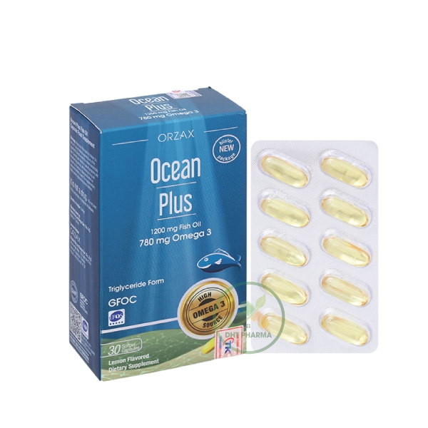 Dầu cá Ocean Plus 780mg Omega 3 hỗ trợ tăng cường sức khỏe não bộ, mắt, tim mạch