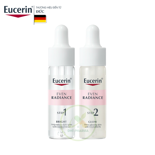 Tinh chất dưỡng sáng, căng mướt sau 1 đêm Eucerin Even Radiance Duo Ampoules (Hộp 2 chai x15ml)