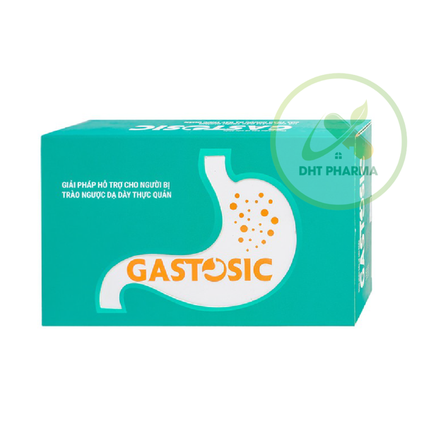 Gastrosic hỗ trợ trào ngược dạ dày thực quản (Hộp 3 vỉ x 10 viên)
