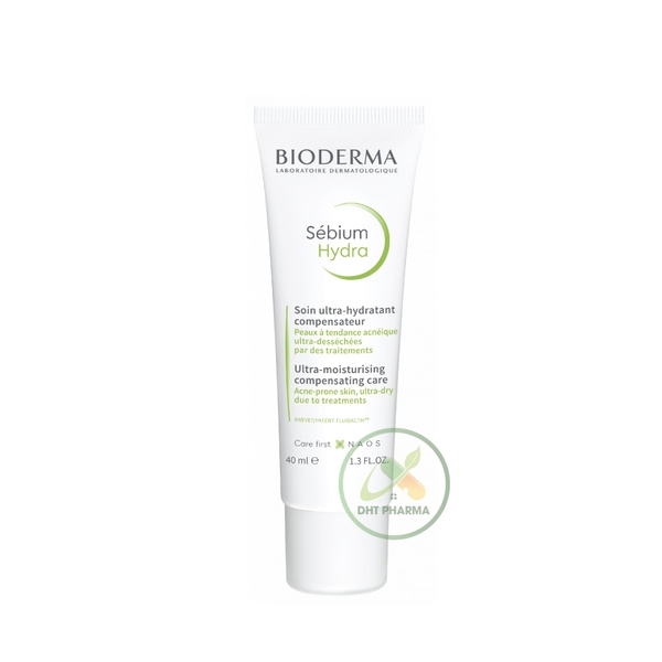 Kem dưỡng ẩm Bioderma Sebium Hydra giảm khô căng, bong tróc da mụn