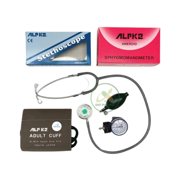 Máy đo huyết áp kế đồng hồ ALPK2 No.500V kèm ống nghe tim-phổi FT801 Nhật Bản