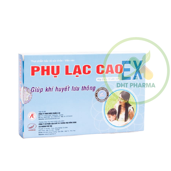 phụ lạc cao ex khí huyết lưu thông kinh nguyệt không đều